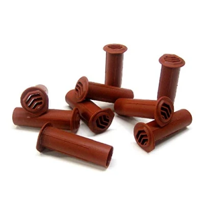 Image of 50 x Terracotta Drill Weep Vents Round Vent Cavity, Retaining, Rendered Walls