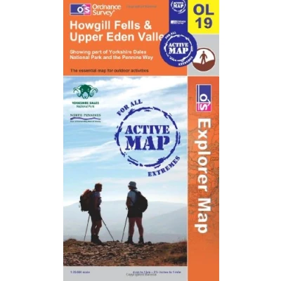 Image of Howgill Fells and Upper Eden Valley: Sheet OL19 (OS Explorer Map Active)