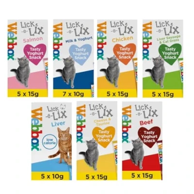 Image of Webbox Lick e Lix 5pcs (5x15g) (Bulk Deal Case of 17) Variety Assorted Pack