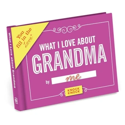 Image of Knock What I Love about Grandma Fill in the Book Blank Gift Journal, 4.5 x 3.25 inches