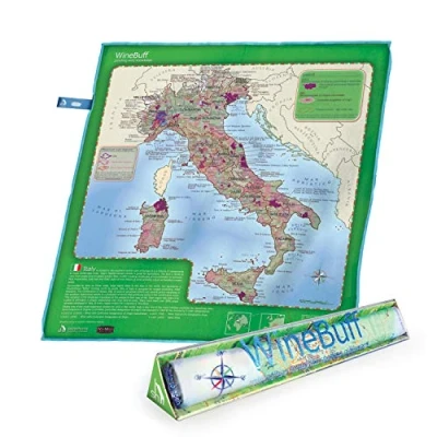 Image of Soiree Wine Buff Italy, Cloth, Green, 50x50x3 cm