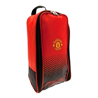 Image of Manchester United FC Official Football Fade Design Bootbag (One Size) (Red/Black)