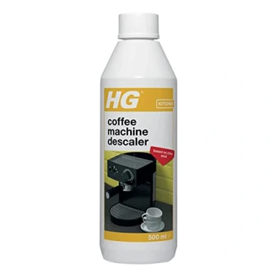 Image of HG 323050106 Coffee Machine Descaler, Tough Scale Remover for Espresso, Easy Maintenance to Prevent Blockages, Biodegradable &amp; Odourless Citric Acid Formula, White, 500 ml, Pack of 1