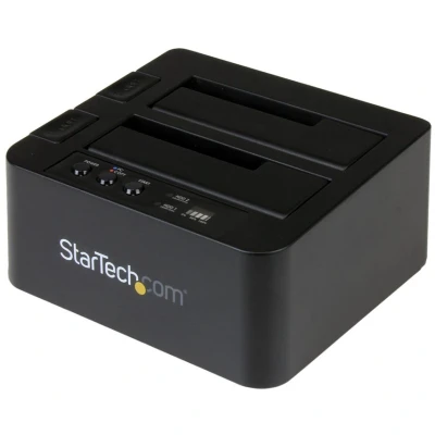 Image of StarTech.com Standalone Hard Drive Duplicator External Dual Bay HDD/SSD Cloner/Copier USB 3.1 (10Gbps) to SATA III Docking Station, Disk Cloning / Recovery, Cloner (SDOCK2U313R)