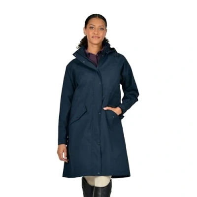 Image of Dublin Rowan Waterproof Riding Coat, Sky Captain, Ladies XL