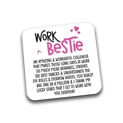 Image of Rib Ticklerz Funny Gift For Colleague Coaster Amazing Wonderful Friend Work Bestie Birthday Secret Santa Coworker Gifts DC67