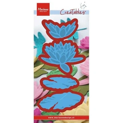 Image of Marianne Design Creatables Tiny&#039;s Waterlily L, Metal, Blue, 20 x 9 0.5 cm