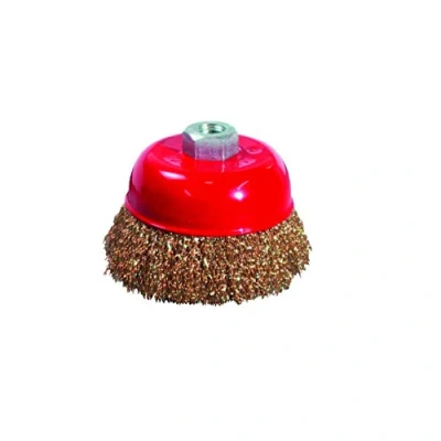 Image of KIPPEN 1105A Cup Brush Ø 75 mm for Angle Grinder with Thread Hole M14, Multi Coloured