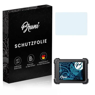 Image of Bruni Screen Protector compatible with Autel MaxiSys MS909 Film, crystal clear Protective Film (2X)