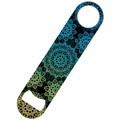 Image of Grindstore Metallic Kaleidescope Bar Blade Bottle Opener 18 x 4cm