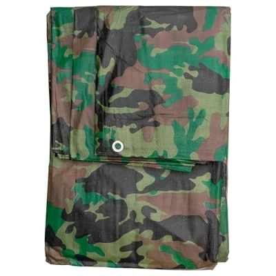 Image of Waterproof camouflage tarpaulin/ground cover sheet/army basha tarp (1.5m x2.4m)