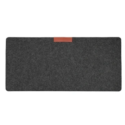 Image of HEHELEBANG Large Office Desk Mat Modern Table Keyboard Computer Mouse Pad Wool Felt Laptop Cushion Gaming Mousepad Mat,Gray