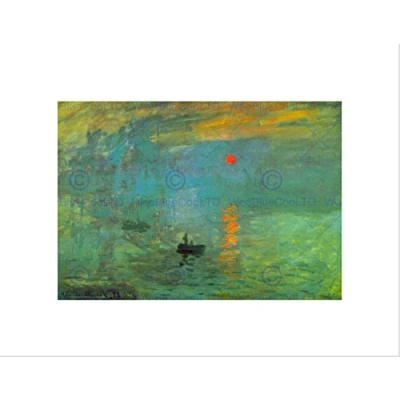 Image of Wee Blue Coo Claude Monet Sunrise Old Master Art Picture Wall Print
