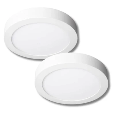 Image of JANDEI 18W LED Round Recessed Ceiling Flat Panel Down Light Ultra Slim Lamp Cool White 6000K 2 Pack