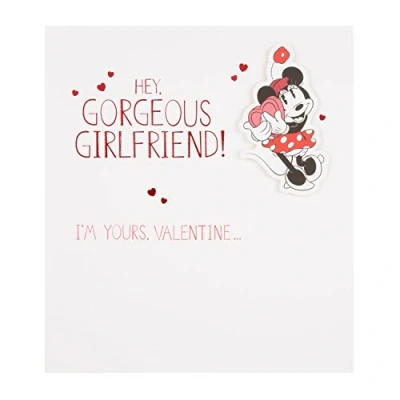 Image of Hallmark 25486075 Disney Girlfriend Valentine&#039;s Day Card &quot;Minnie Mouse&quot; Medium
