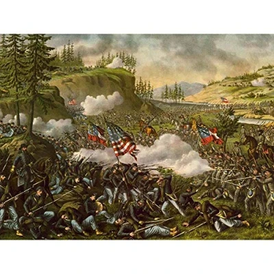 Image of Wee Blue Coo War American Civil Battle Chickamauga USA Art Print Poster Wall Decor 12X16 Inch