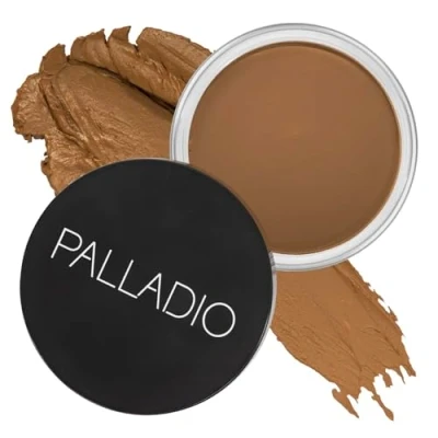 Image of Palladio Cream Bronzer for Face &amp; Skin, Creates a Sun Kissed Glow, Infused with Aloe Cocoa Butter, Buildable Coverage, Vegan Formula, Cruelty Free, Suitable All Skin Types, (Toasted Almond)