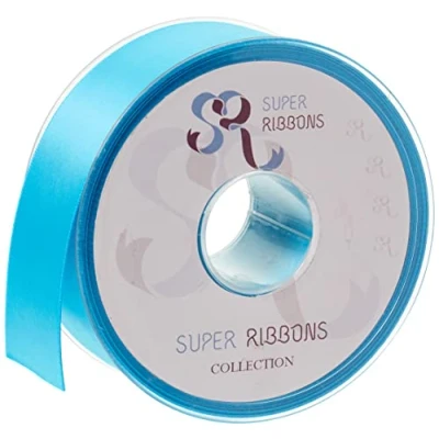 Image of SR SUPER RIBBONS®™ Satin Ribbons 3mm, 6mm,10mm, 15mm, 25mm, 38mm for Gift Wrapping, Party Decoration, Wedding car, Christmas Tree, Balloons, Hair, Cake, Presents, Wreaths, Bouquet and Favours