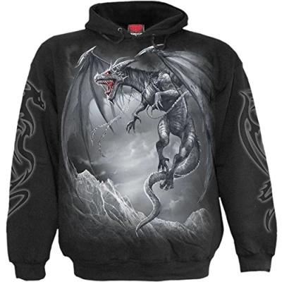 Image of Spiral Dragon&#039;s CRY Hooded SS Blk M