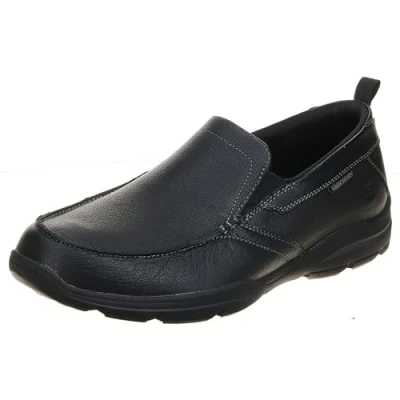 Image of Skechers Men&#039;s Harper Forde Slip On Loafer, Black, 11 UK