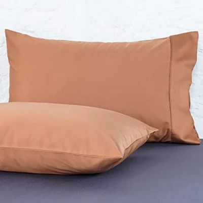 Image of Sheet Story Bamboo Pillow cases 2 pack 50x75cm Size 400 Thread Count, Soft and Cool Terracotta Pillowcases Hypoallergenic Covers Extra Deep Inner Flap