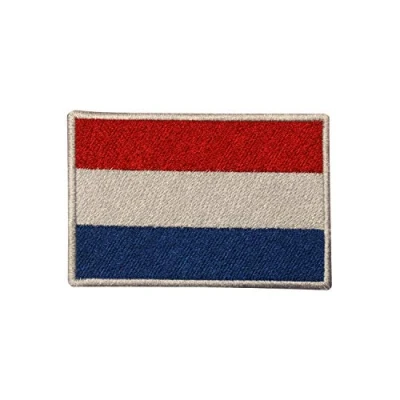 Image of Netherlands National Flag Iron On Patch Sew Embroidered Patch/Badge for Clothes