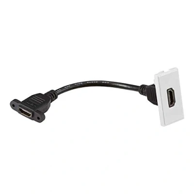 Image of KnightsBridge HDMI outlet module 25 x 50mm white