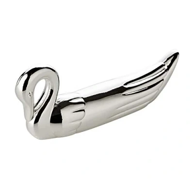 Image of Edzard Set of 6 knife rest Swan, length 2,8 in, silver plated