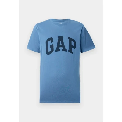 Image of GAP Men&#039;s Everyday Soft Logo Tee T Shirt, Bainbridge Blue, Medium