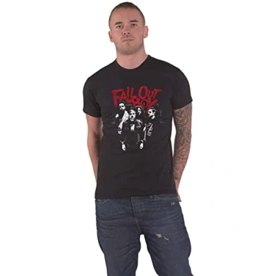 Image of Paradiso Clothing FALL OUT BOY SAVE ROCK N ROLL Print Tshirt, Women&#039;s, Size: Medium, Black