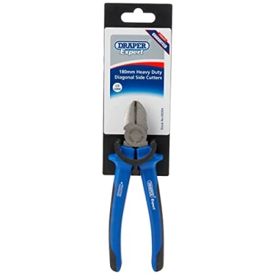 Image of Draper Heavy Duty Soft Grip Diagonal Side Cutter, 180mm