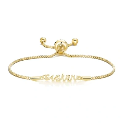 Image of Philip Jones Gold Plated Sister Bracelet Created with Zircondia® Crystals