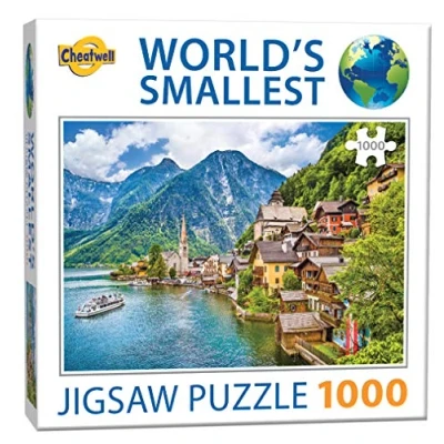 Image of Cheatwell Games World&#039;s Smallest 1000 Piece Jigsaw Puzzle Hallstatt
