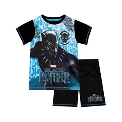 Image of Marvel Black Panther Boys Pyjamas Age 12 to 13 Years