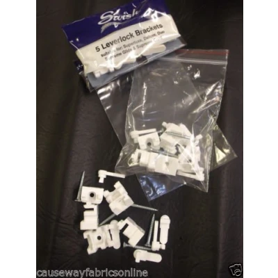 Image of SWISH Deluxe Pack of 5 Plastic Track Brackets