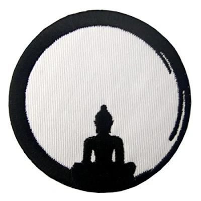 Image of Buddha Birth to Death Buddhism Zen Embroidered Badge Iron On Sew Patch