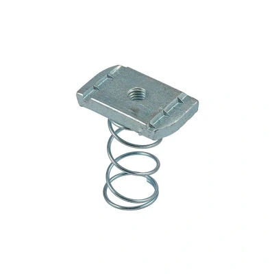 Image of M6 Channel Nuts Long Spring Zinc