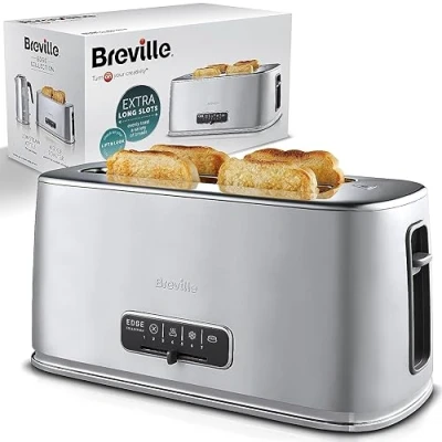 Image of Breville VTR023 Edge 4 Slice Toaster Silver