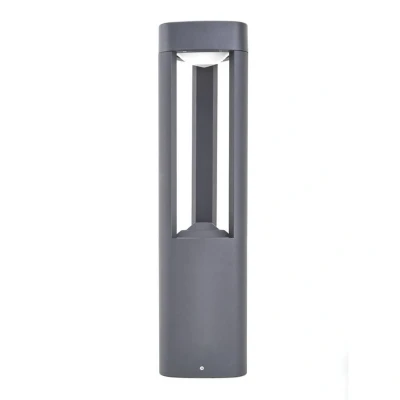 Image of Lucande Pirron LED pedestal light, height 50 cm, triangular, aluminium