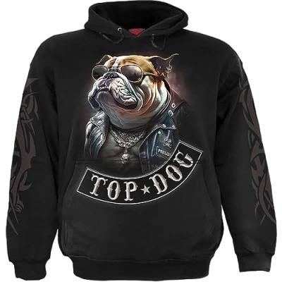 Image of Spiral Top Dog Hoody Black M
