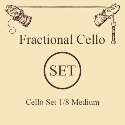 Image of Larsen Cello Strings Original Fractional small sizes Set 1/8 Medium