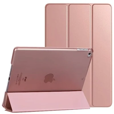 Image of PROTech Smart Case for iPad Air 2 9.7 inch (2nd Generation 2014) A1566 A1567 Magnetic Stand Slim Cover with Automatic Wake/Sleep (Rose Gold)