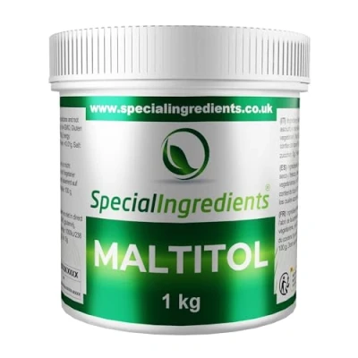 Image of Maltitol Powder 1kg Premium Quality, Vegan, Non GMO, Gluten Free, irradiated Recyclable Container