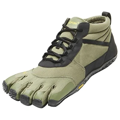 Image of Vibram Men&#039;s V Trek Military/Black Insulated Hiking Shoe, Military Black, 11 11.5