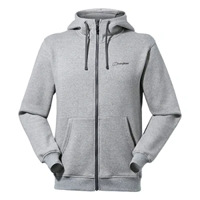 Image of Berghaus Mens Logo Kangaroo Pocket Hoody Dark Grey/Dark Grey XL