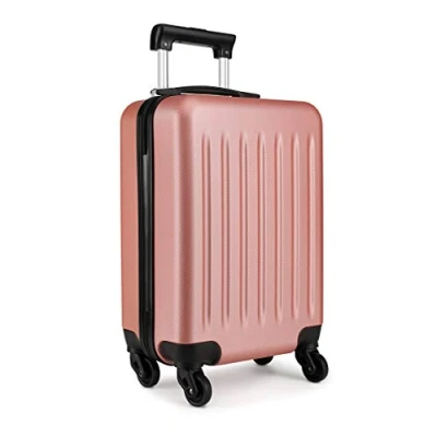 Image of Kono Carry on Suitcases 19 Inch Cabin Luggage Hard Shell Hand with 4 Spinner Wheels Lightweight Small Travel Trolley Case (19&quot;, Nude)