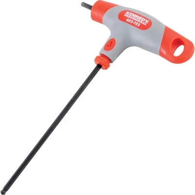 Image of Kennedy T handled Hexagon Key Ball Driver 3mm x 150mm