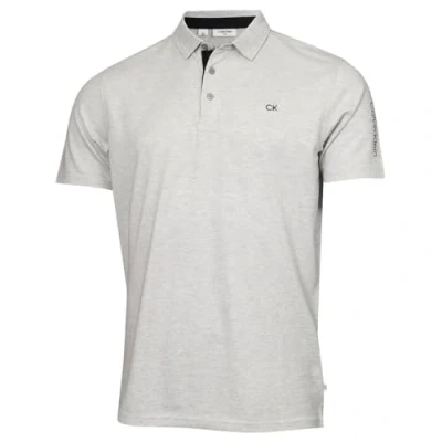 Image of Calvin Klein Mens Uni Golf Polo Shirt Silver XXXL