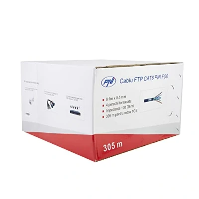 Image of PNI FTP CAT6 cable F06 305m for Internet 1 Gigabit/surveillance system