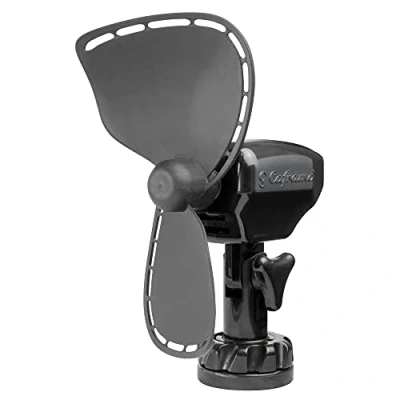 Image of SEEKR Ultimate, 747CA24BCS Direct Wire 24V Compact Grill less, Easy to Clean, 2 Speed Cabin Fan, 150/200 CFM 5.25&quot; x 2.5&quot; 8.0&quot;, Black